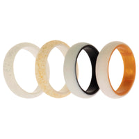 ROQ Silicone Wedding 2Layer Ring Set - Bride