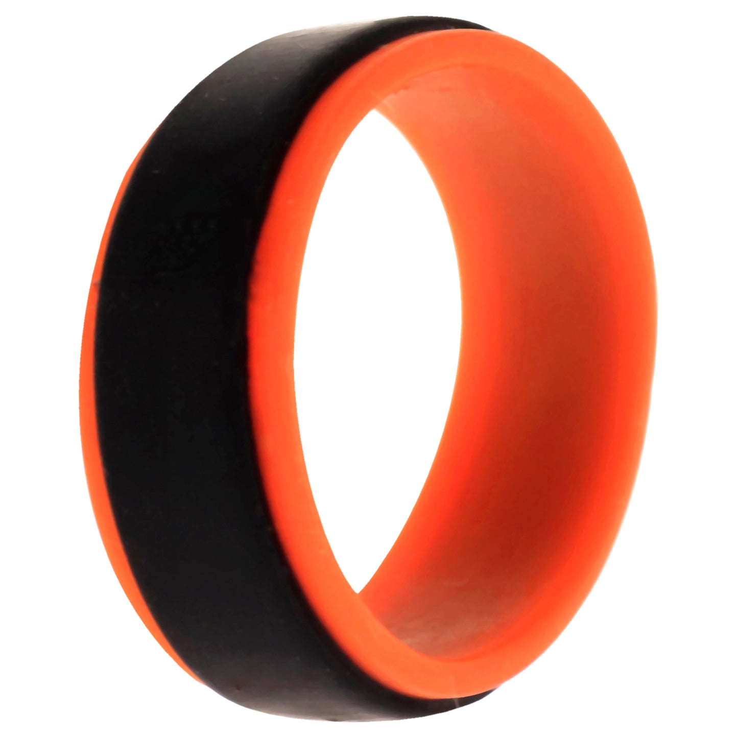 ROQ Silicone Wedding Step Ring - Orange-Black