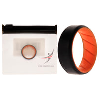 ROQ Silicone Wedding BR 8mm Edge Ring - Orange-Black