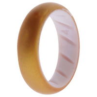 ROQ Silicone Wedding BR Solid Ring - White-Gold