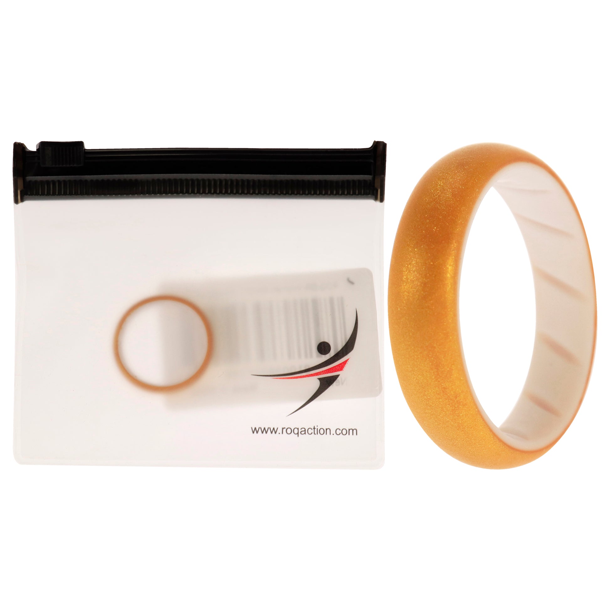 ROQ Silicone Wedding BR Solid Ring - White-Gold