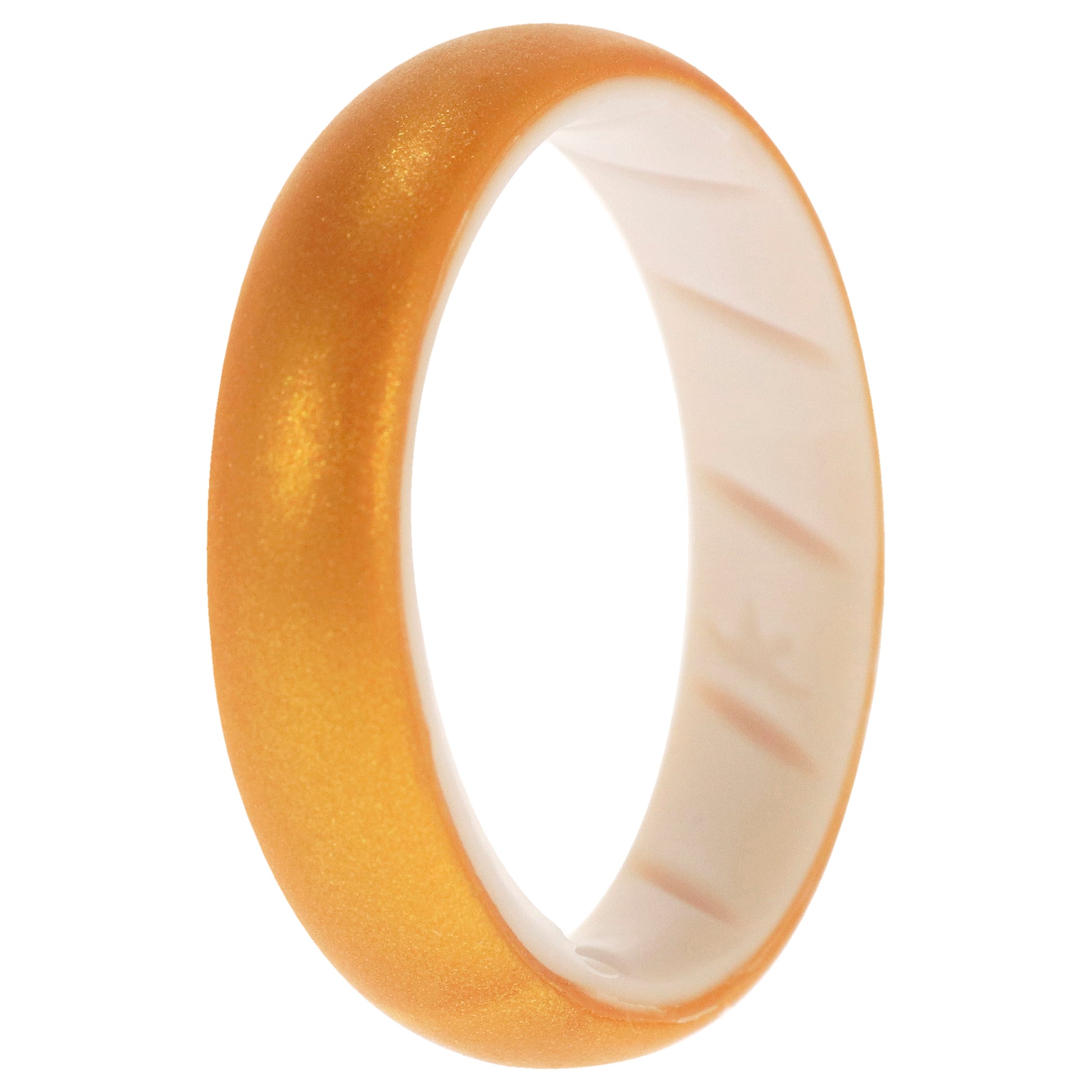 ROQ Silicone Wedding BR Solid Ring - White-Gold