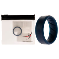 ROQ Silicone Wedding BR 8mm Edge Ring - Basic-Blue