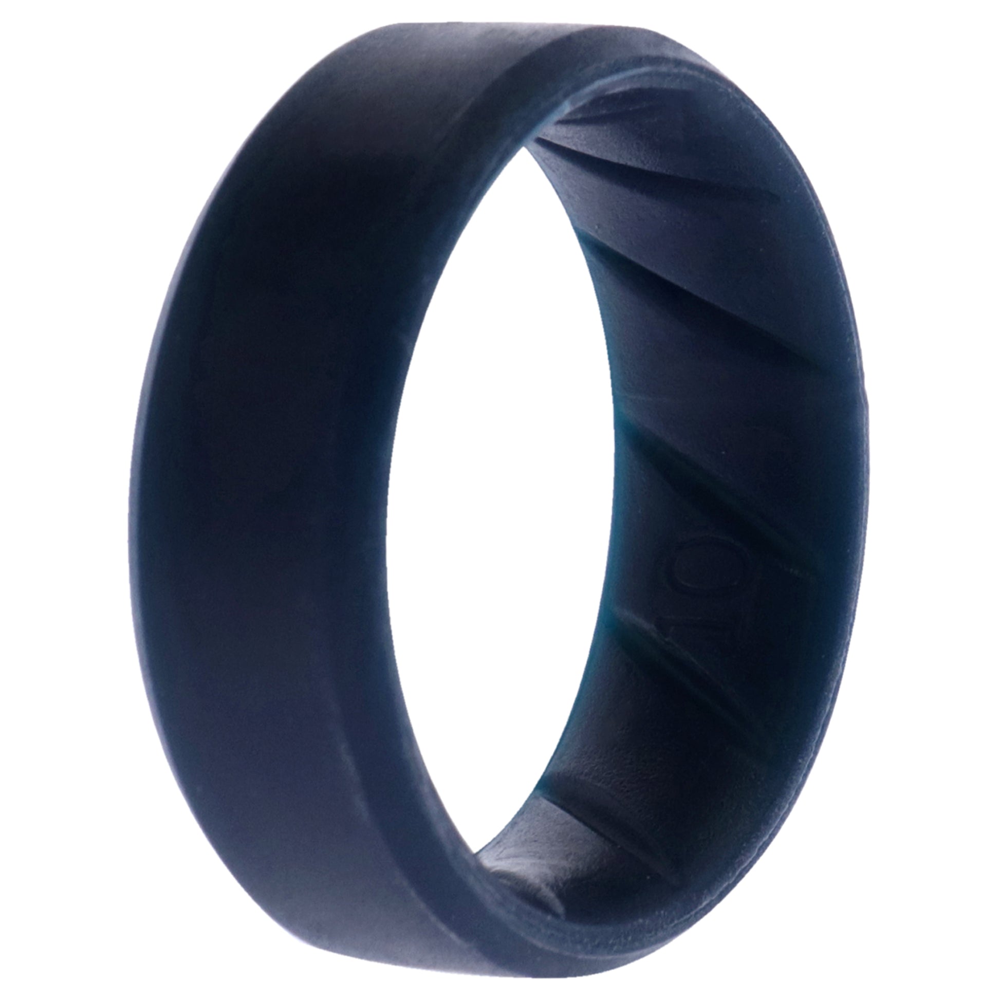 ROQ Silicone Wedding BR 8mm Edge Ring - Basic-Blue