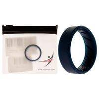 ROQ Silicone Wedding BR 8mm Edge Ring - Basic-Blue