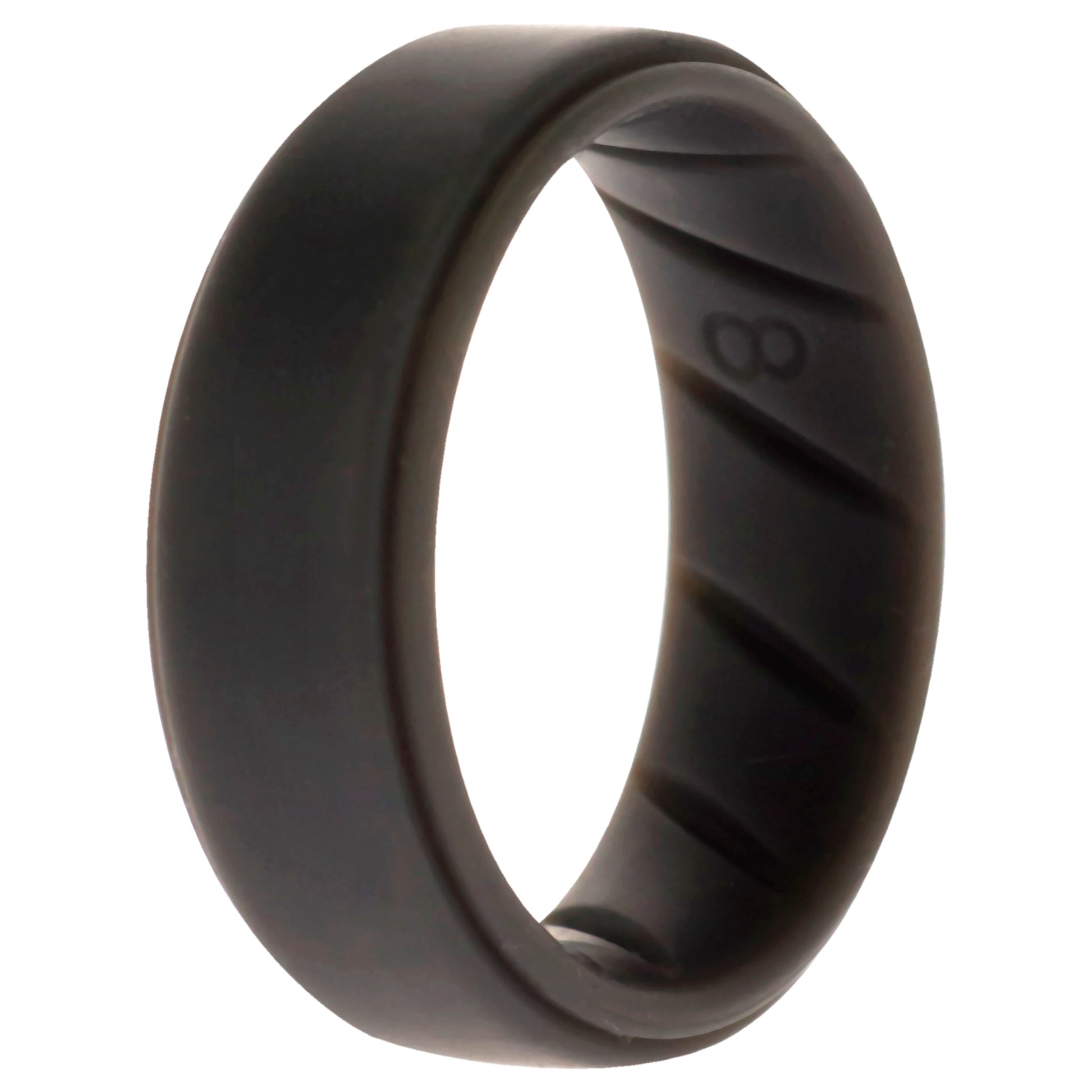 ROQ Silicone Wedding BR Step Ring Set - Basic-Grey