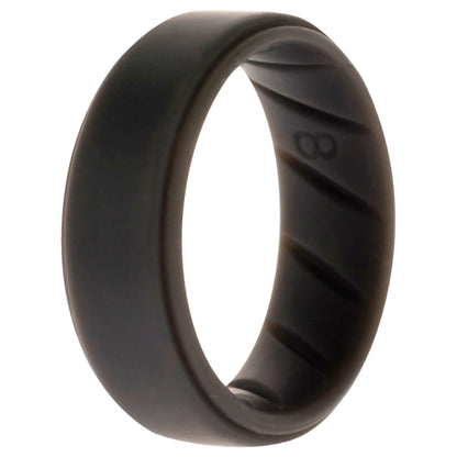 ROQ Silicone Wedding BR Step Ring Set - Basic-Grey