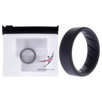 ROQ Silicone Wedding BR Step Ring Set - Basic-Grey