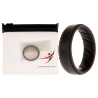 ROQ Silicone Wedding BR Step Ring Set - Basic-Grey