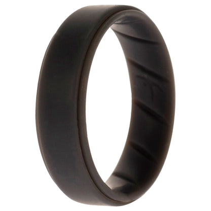 ROQ Silicone Wedding BR Step Ring Set - Basic-Grey