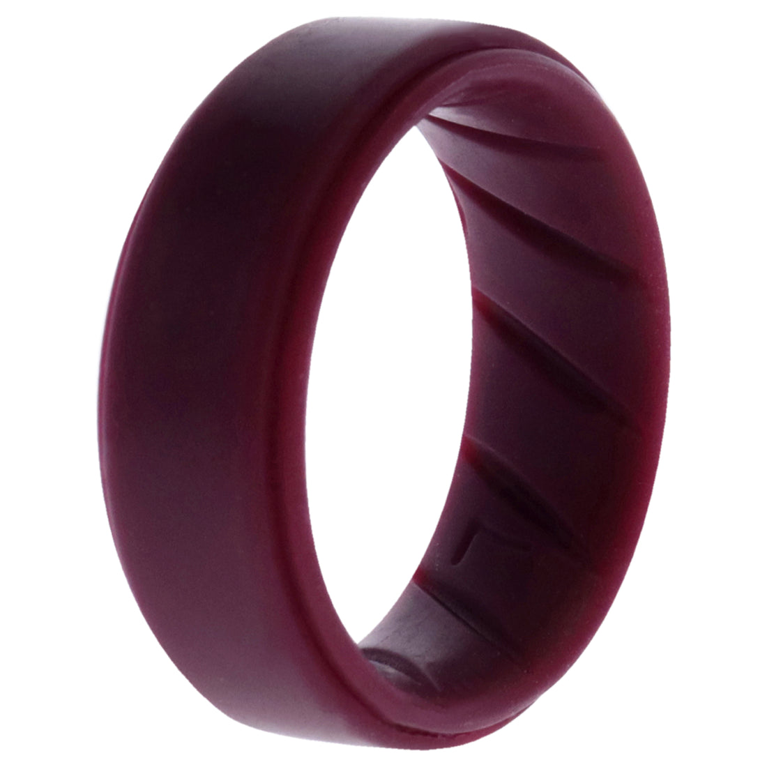ROQ Silicone Wedding BR Step Ring Set - Basic-Bordo