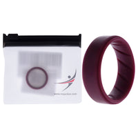 ROQ Silicone Wedding BR Step Ring Set - Basic-Bordo