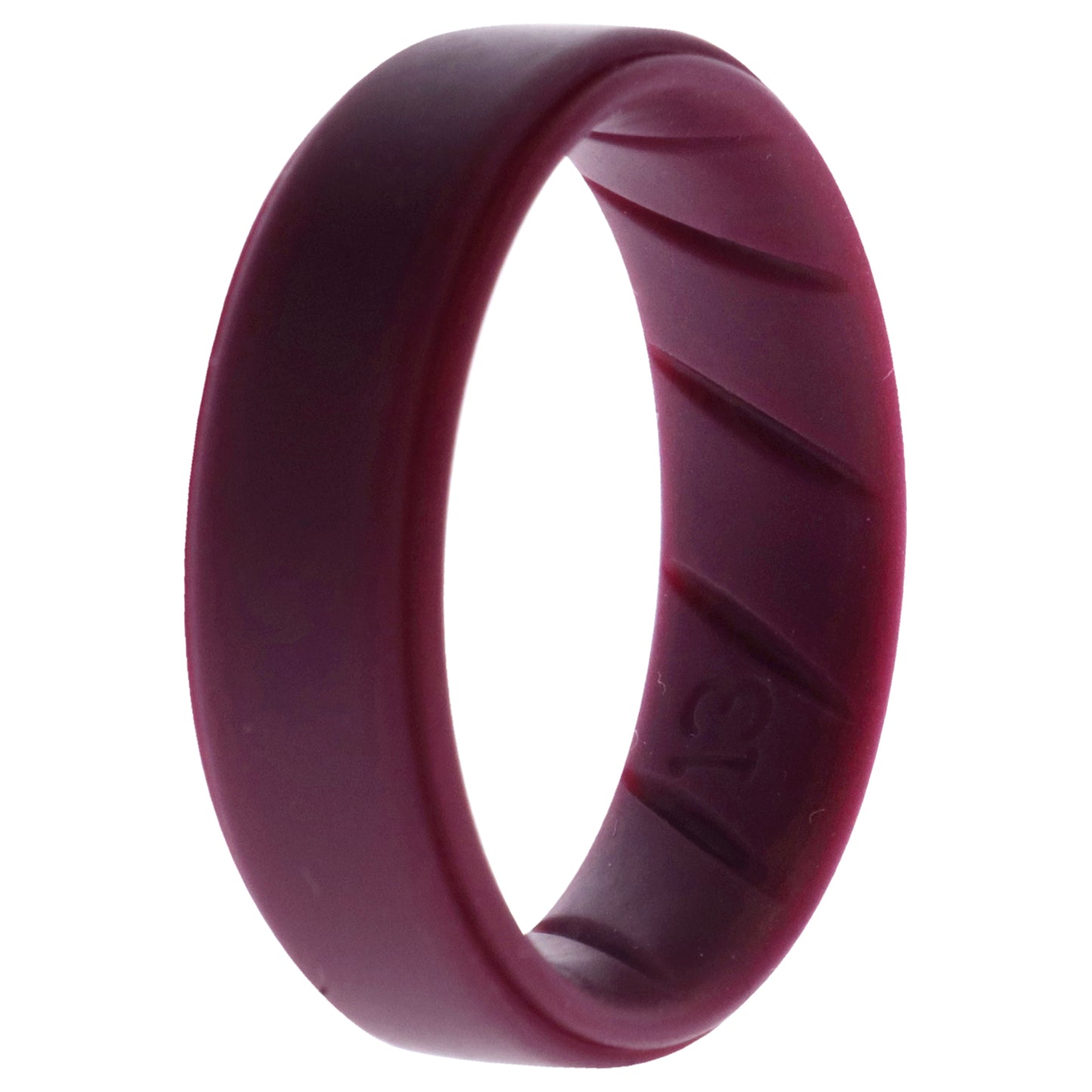 ROQ Silicone Wedding BR Step Ring Set - Basic-Bordo