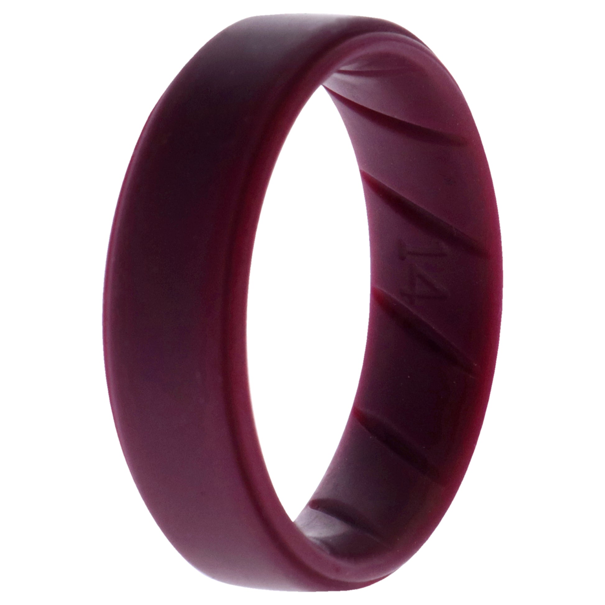 ROQ Silicone Wedding BR Step Ring Set - Basic-Bordo