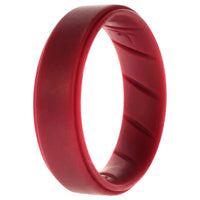 ROQ Silicone Wedding BR Step Ring Set - Basic-Bordo