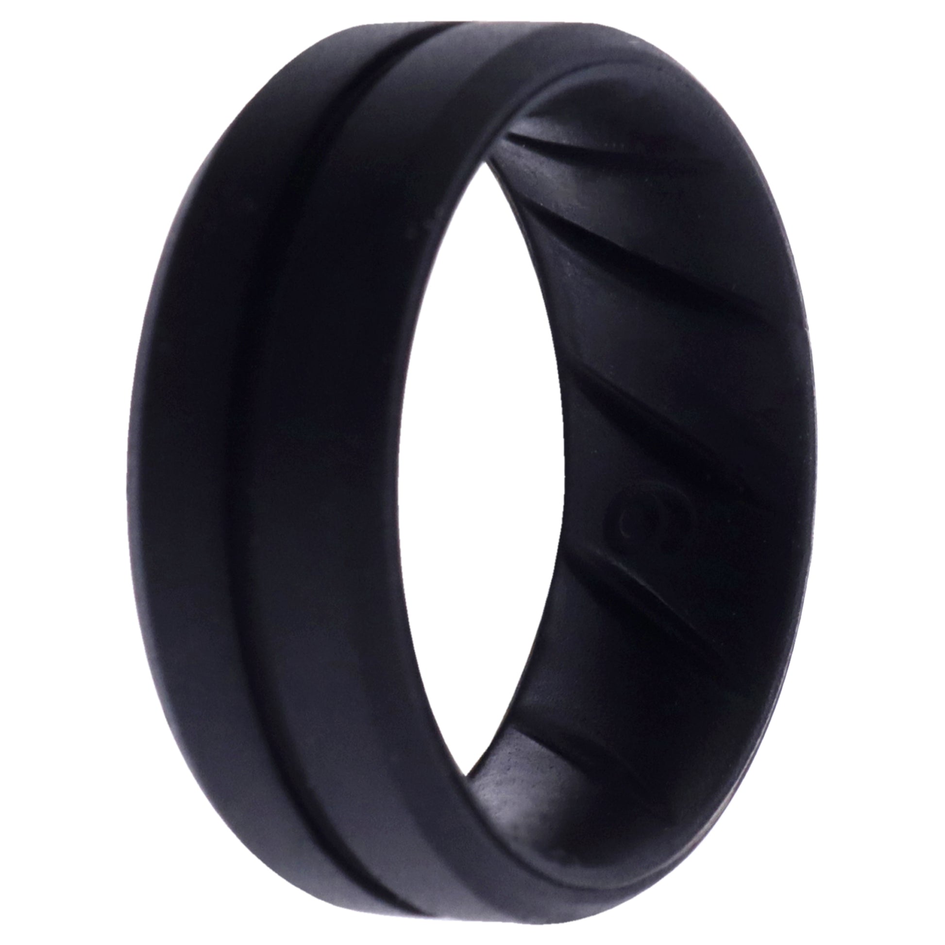 ROQ Silicone Wedding BR Middle Line Ring - Basic-Black