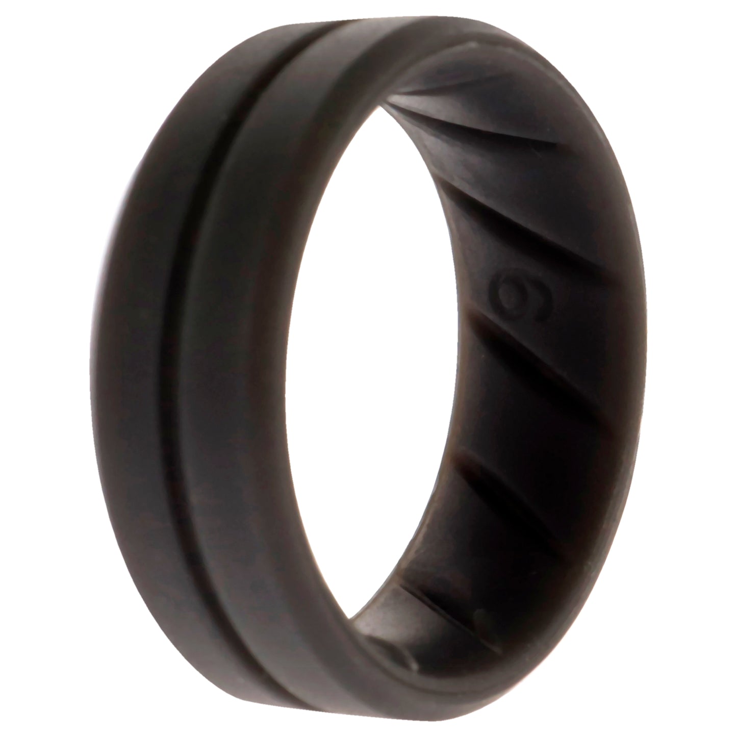 ROQ Silicone Wedding BR Middle Line Ring - Basic-Grey