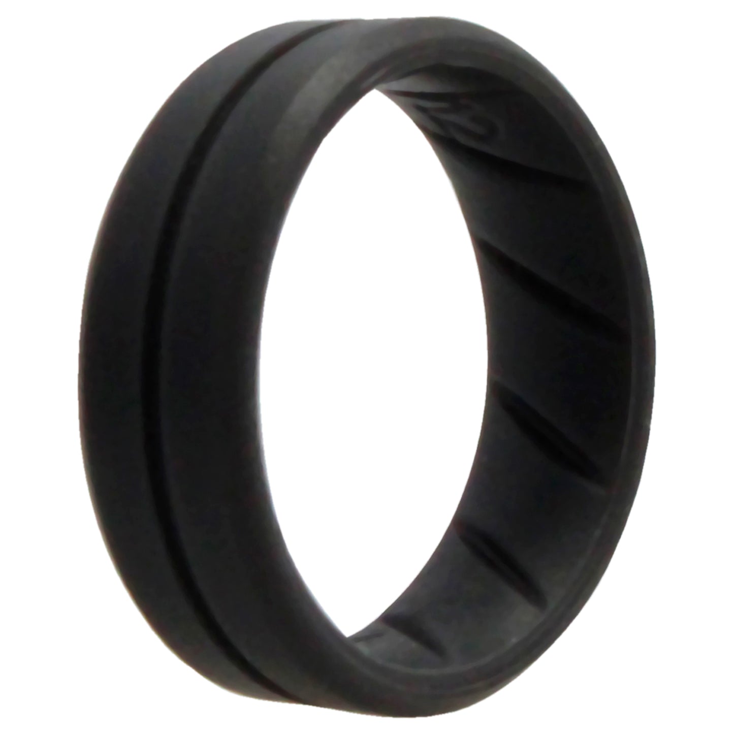 ROQ Silicone Wedding BR Middle Line Ring - Basic-Grey