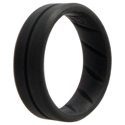 ROQ Silicone Wedding BR Middle Line Ring - Basic-Grey