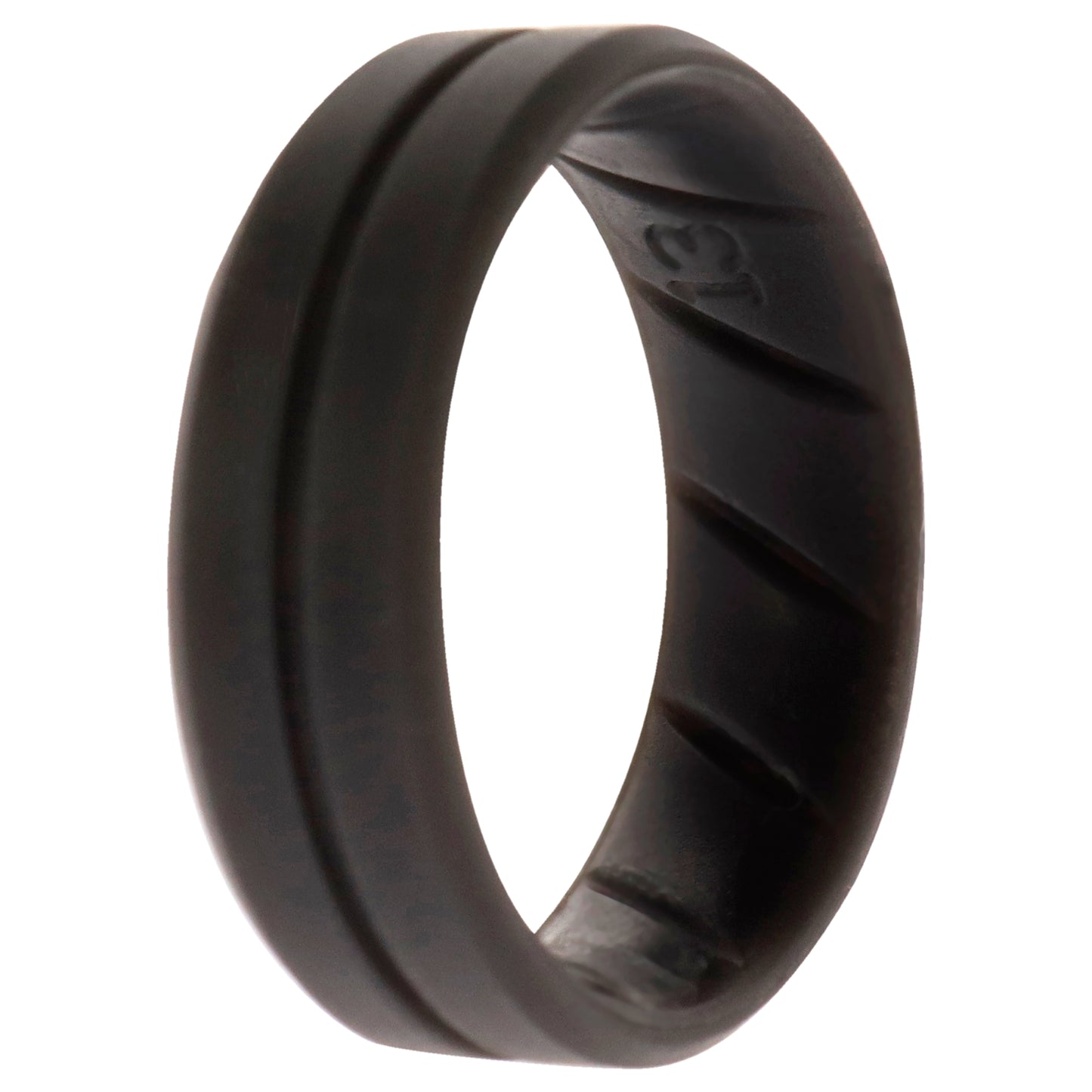 ROQ Silicone Wedding BR Middle Line Ring - Basic-Grey