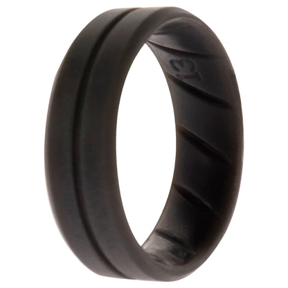 ROQ Silicone Wedding BR Middle Line Ring - Basic-Grey