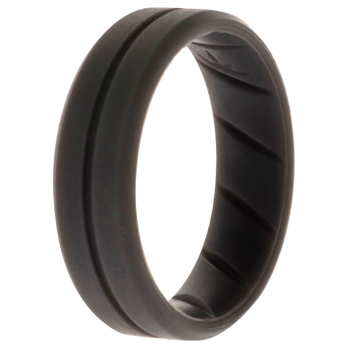 ROQ Silicone Wedding BR Middle Line Ring - Basic-Grey
