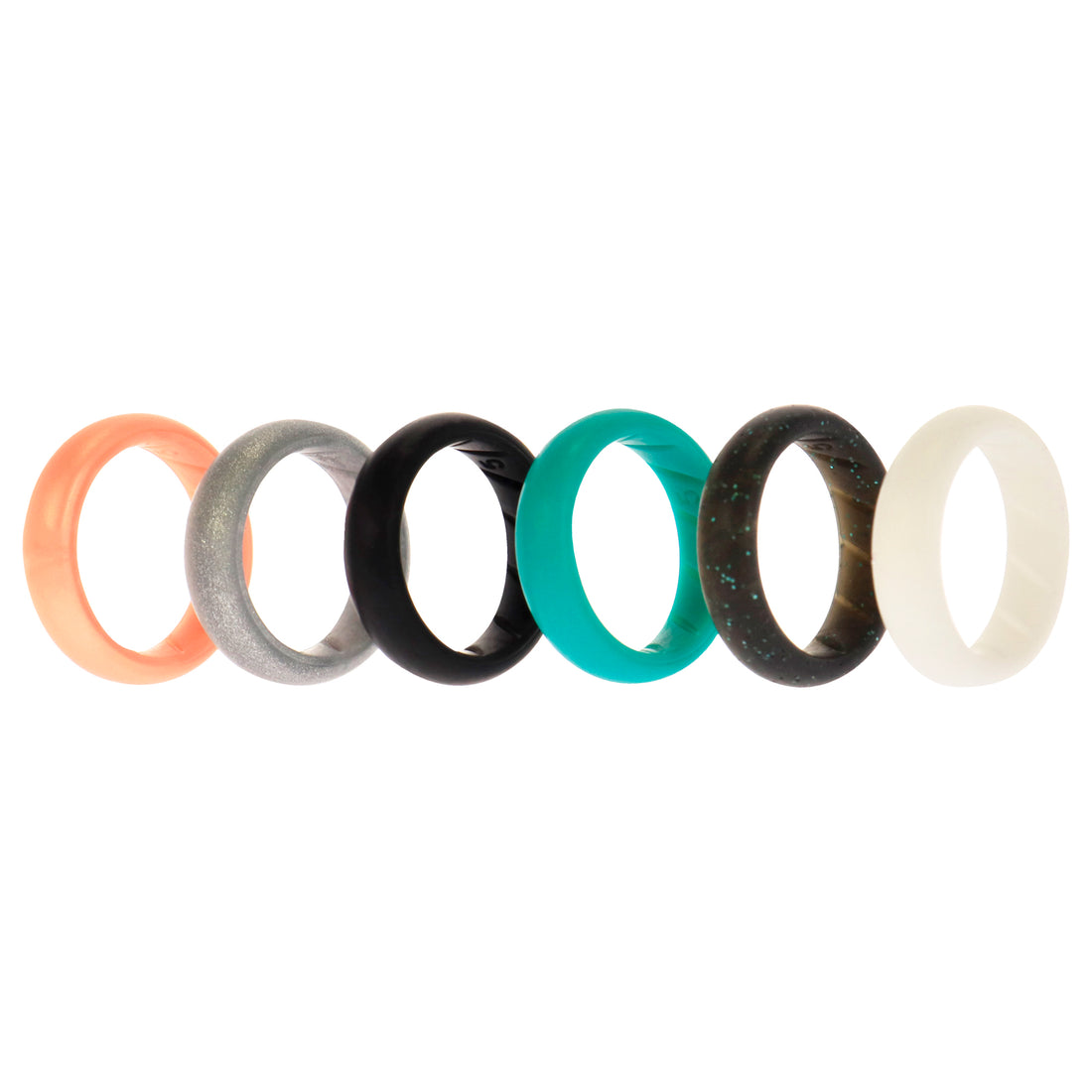 ROQ Silicone Wedding BR Solid Ring Set - Basic-Metal