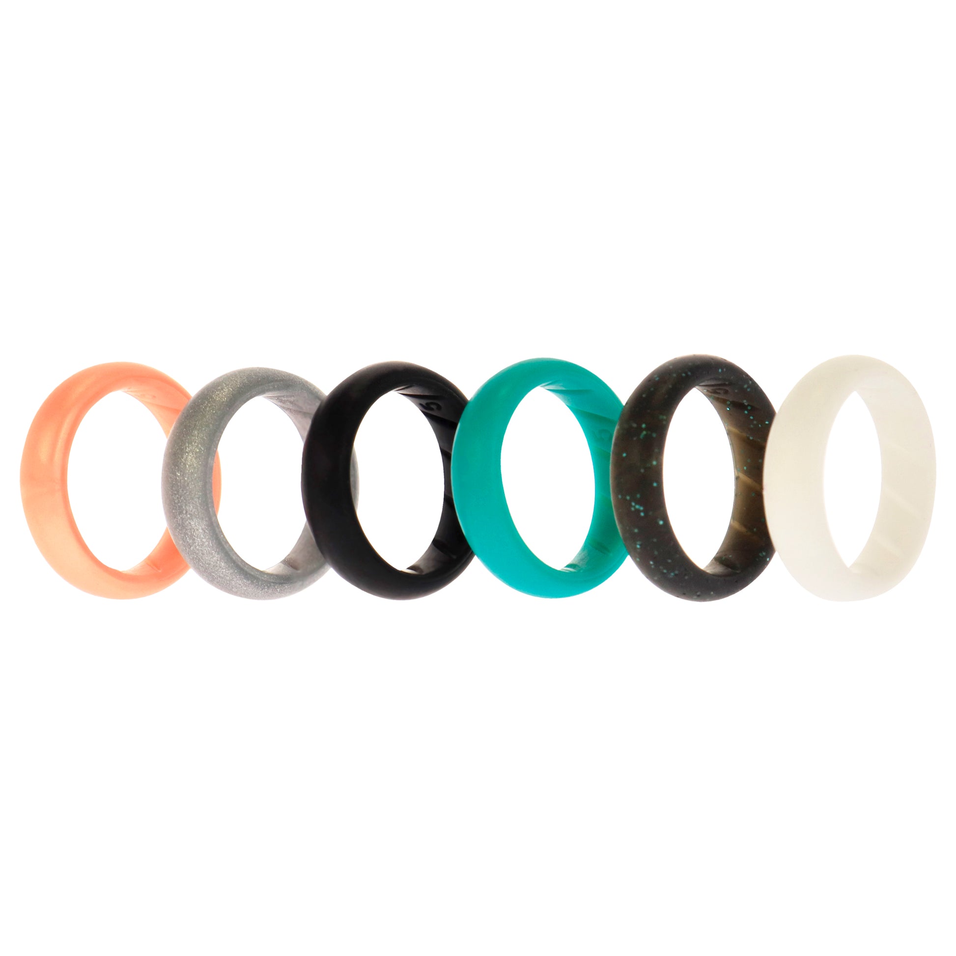 ROQ Silicone Wedding BR Solid Ring Set - Basic-Metal