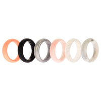 ROQ Silicone Wedding BR Solid Ring Set - Basic-Marble