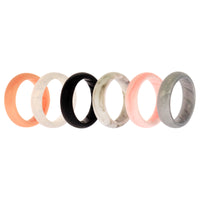 ROQ Silicone Wedding BR Solid Ring Set - Basic-Marble