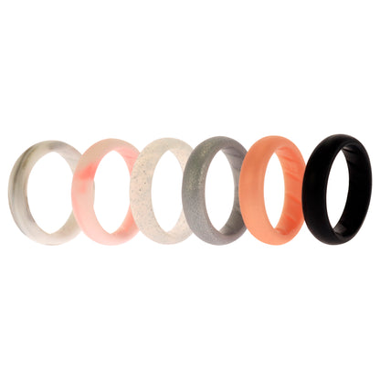 ROQ Silicone Wedding BR Solid Ring Set - Basic-Marble
