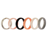 ROQ Silicone Wedding BR Solid Ring Set - Basic-Marble