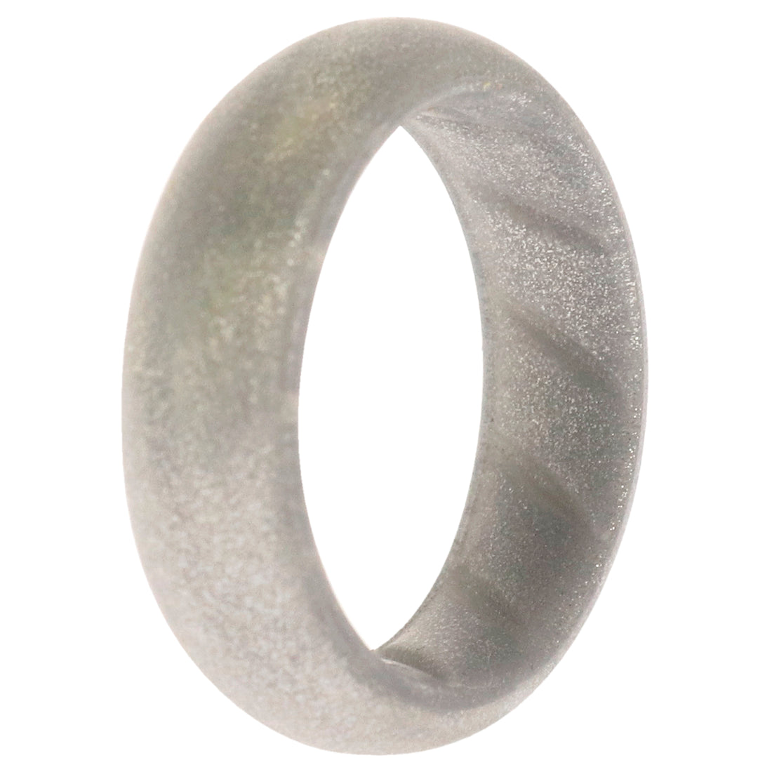 ROQ Silicone Wedding BR Solid Ring - Basic-Silver