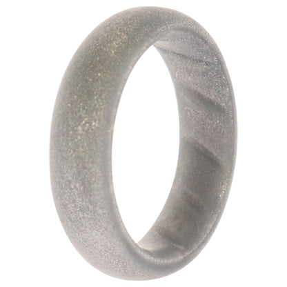 ROQ Silicone Wedding BR Solid Ring - Basic-Silver