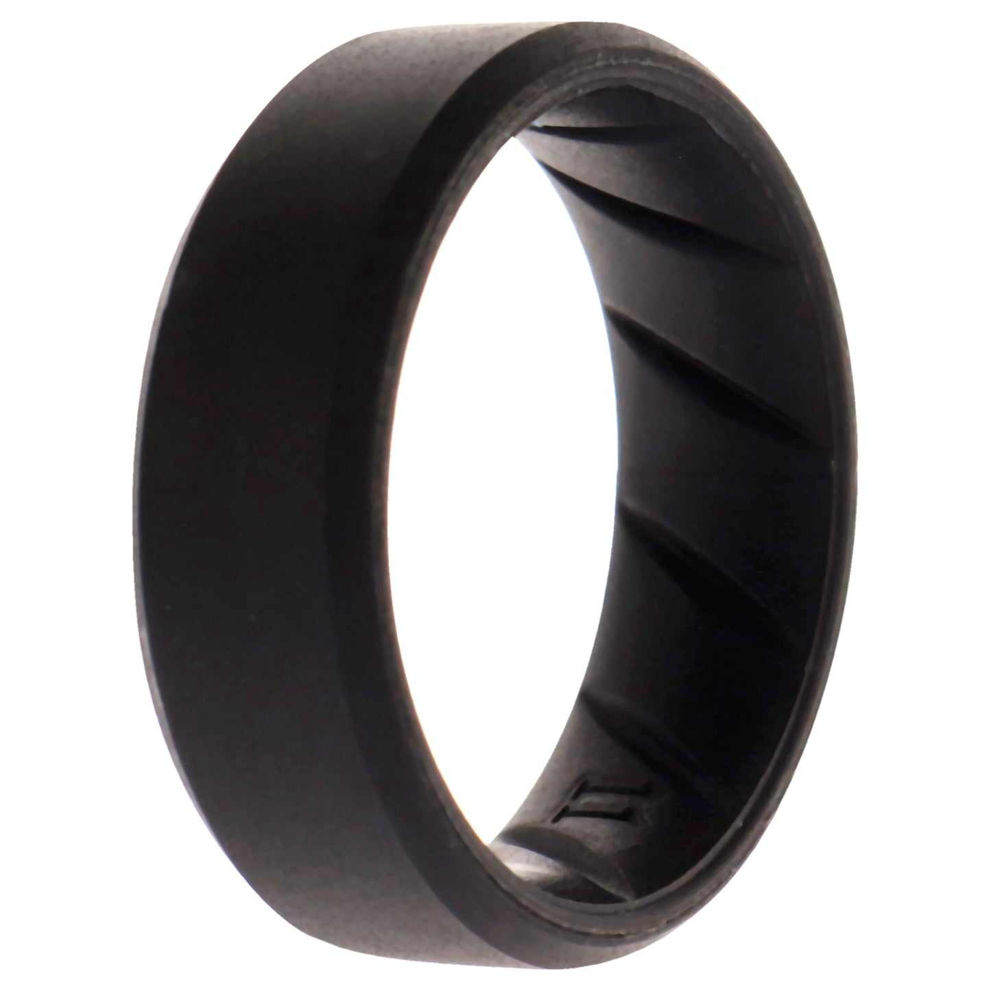 ROQ Silicone Wedding BR 8mm Edge Ring - Basic-Black
