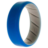 ROQ Silicone Wedding BR 8mm Edge Ring - Grey-Blue
