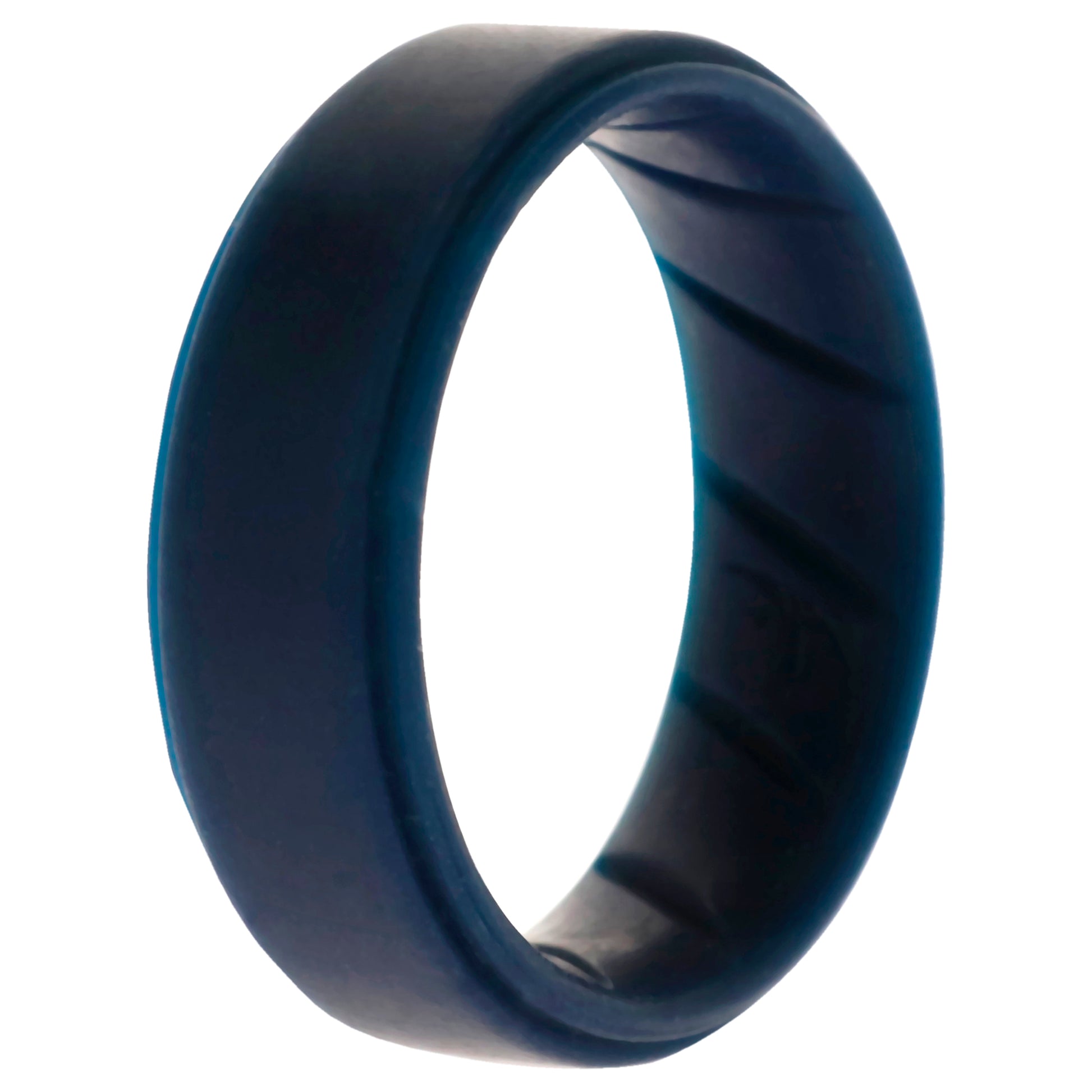 ROQ Silicone Wedding BR Step Ring - Basic-Blue