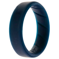 ROQ Silicone Wedding BR Step Ring - Basic-Blue