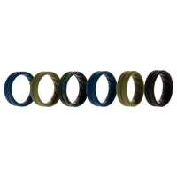 ROQ Silicone Wedding BR Middle Line Ring Set - Basic-Olive