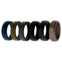 ROQ Silicone Wedding 6mm Brush 2Layer Ring Set - Camo