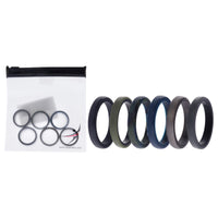 ROQ Silicone Wedding 6mm Brush 2Layer Ring Set - Camo