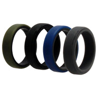 ROQ Silicone Wedding 6mm Brush 2Layer Ring Set - Green