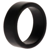 ROQ Silicone Wedding 2Layer Beveled 8mm Ring - Black