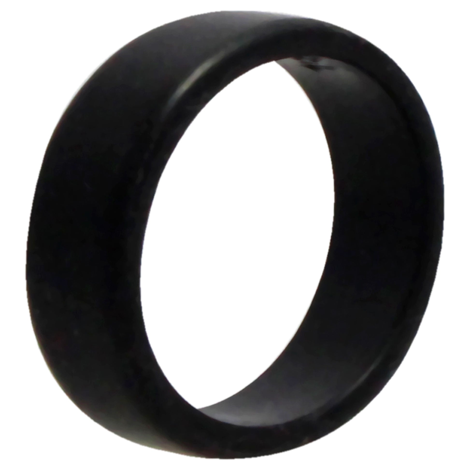 ROQ Silicone Wedding 2Layer Beveled 8mm Ring - Black
