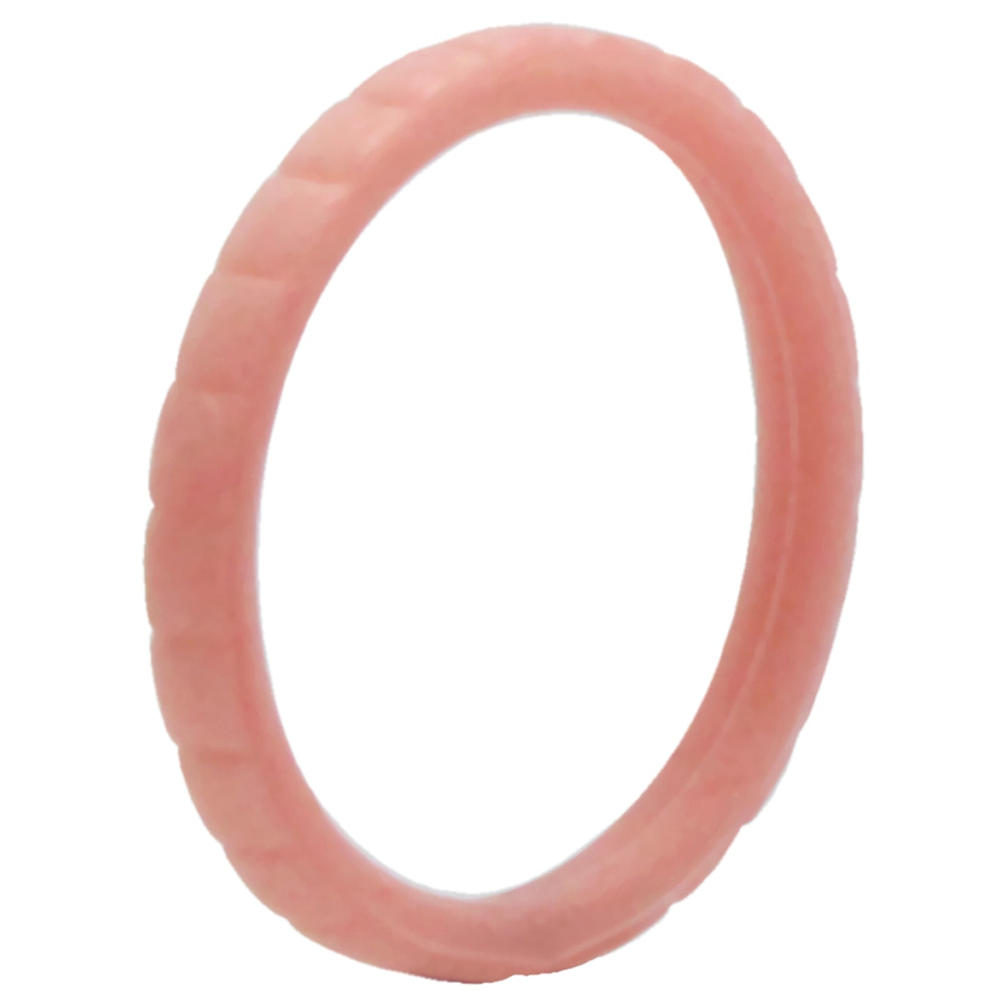 ROQ Silicone Wedding Stackble Lines Single Ring - Rose-Gold-New