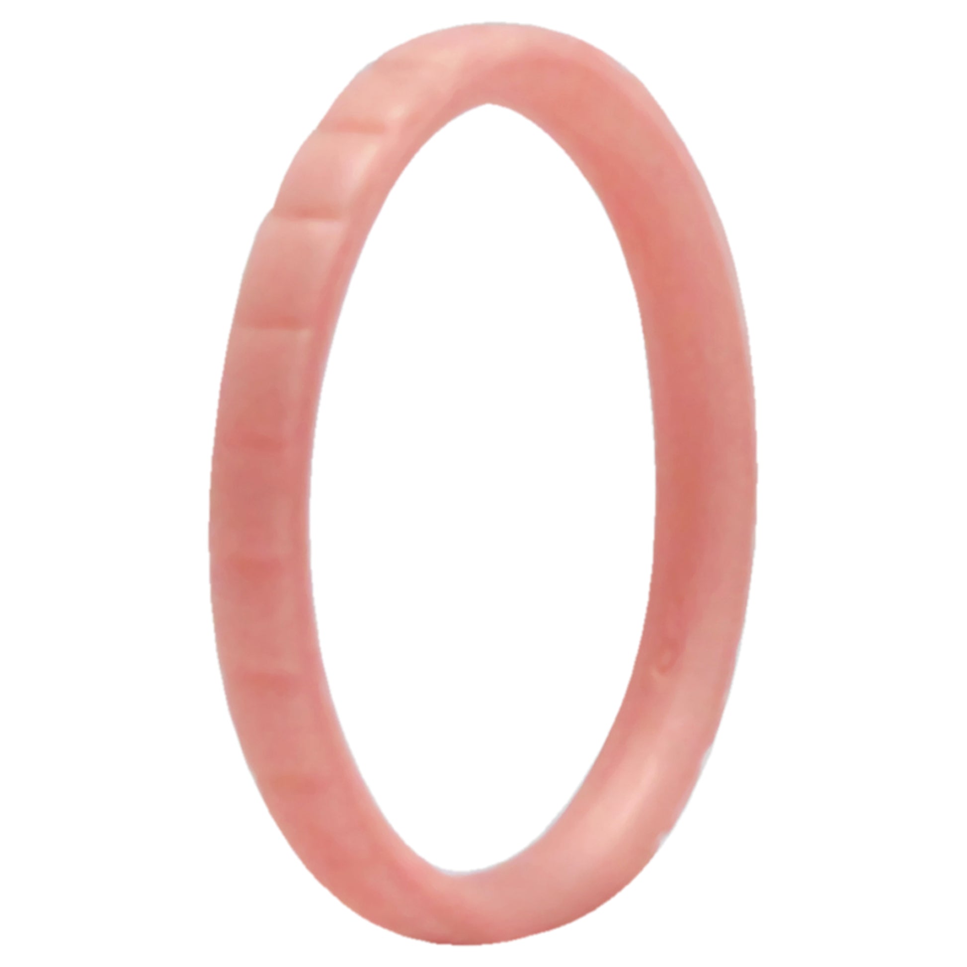 Silicone Wedding Stackble Lines Single Ring - Rose-Gold-New by ROQ for Women - 10 mm Ring