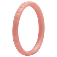 ROQ Silicone Wedding Stackble Lines Single Ring - Rose-Gold-New