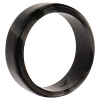 ROQ Silicone Wedding Step Single Ring Set -Black-Camo