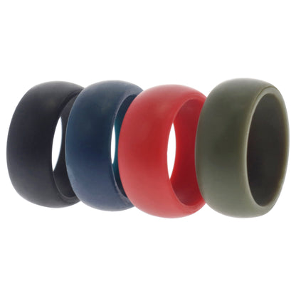 ROQ Silicone Wedding Ring Set - MultiColor