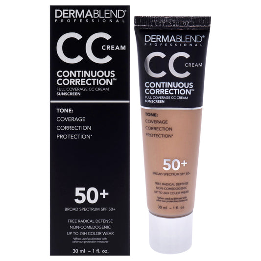 Continuous Correction CC Cream SPF 50 - 43N Medium by Dermablend for Women - 1 oz Makeup